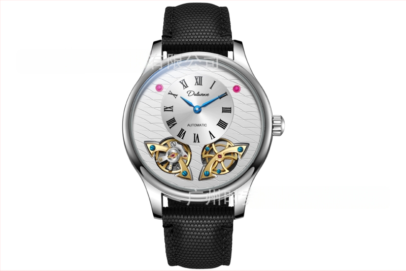 Мъжки автоматичен механичен часовник, кожена каишка, корпус от сплав, водоустойчивост 30 м, модел 6068