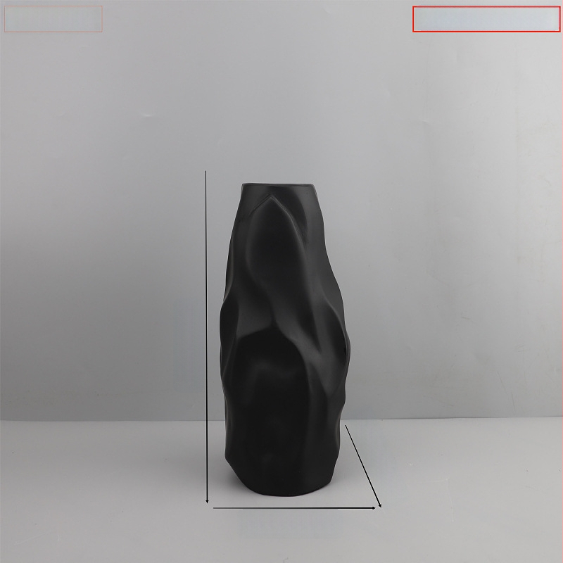 Флорална декоративна фигура с плисирана форма, материал: синтетична смола, модерен минималистичен стил