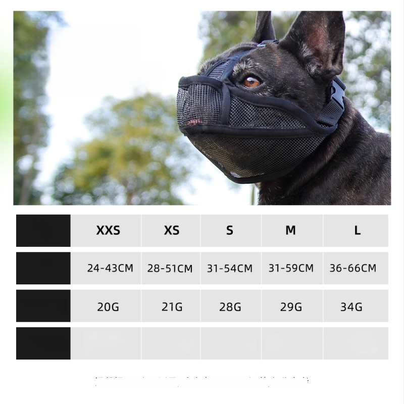 Belu Muzzle για Σκύλους, Πολυεστέρας, Αναπνεύσιμο, Anti-Bark και Anti-Bite