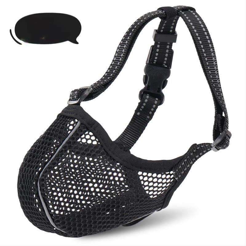 Move πολυεστερική μάσκα σκύλου, ρυθμιζόμενη, διαπνέουσα με δίχτυ, κατά του δαγκώματος, κατά του τρώματος και κατά του γαβγίσματος