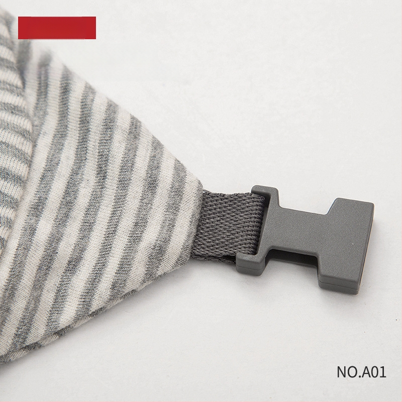 Pernă cervicală în formă de U pentru călătorii, umplutură din bucăți de spumă, țesătură 100% bumbac, stil japonez, pentru adulți