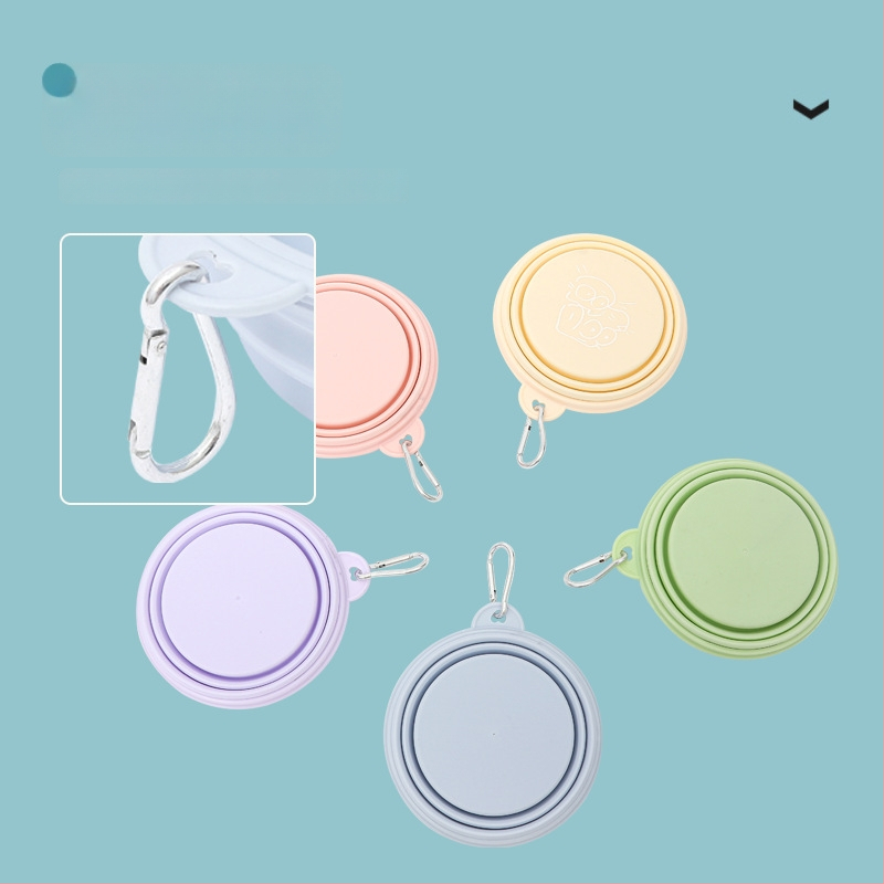 Pioneer silikon sklopiva posuda za psa s zaključavanjem – prijenosna posuda za hranu kućnih ljubimaca, kutija od 200 komada, nije uvezeno