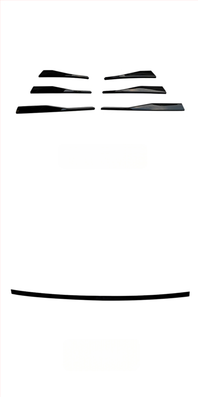 Golf 8 uzlīmju komplekts - priekšējais buferis, vidējā režģa sieta daļa, pārklājošā lente - Pr0 Warrior