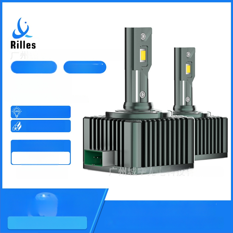 LED autóvilágítási lámpa D sorozat (D1S/D2S/D3S/D4S/D8S) dupla rézcsővel, 55W, 12V, 11000LM, IP67, 30000h