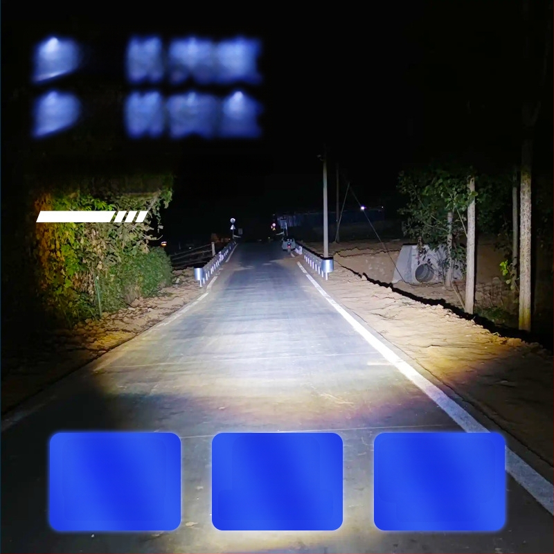 H4 LED motocikla priekšējais lukturs ar fish-eye lēcu, alumīnija korpuss, 12V, 30W