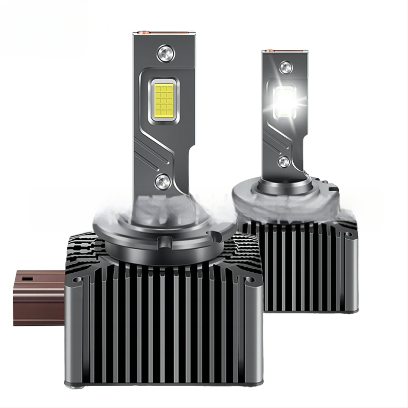 Autó LED fényszórók, D sorozat, P15 inline csatlakozó, repülőgép-alumínium, reflektív kupola