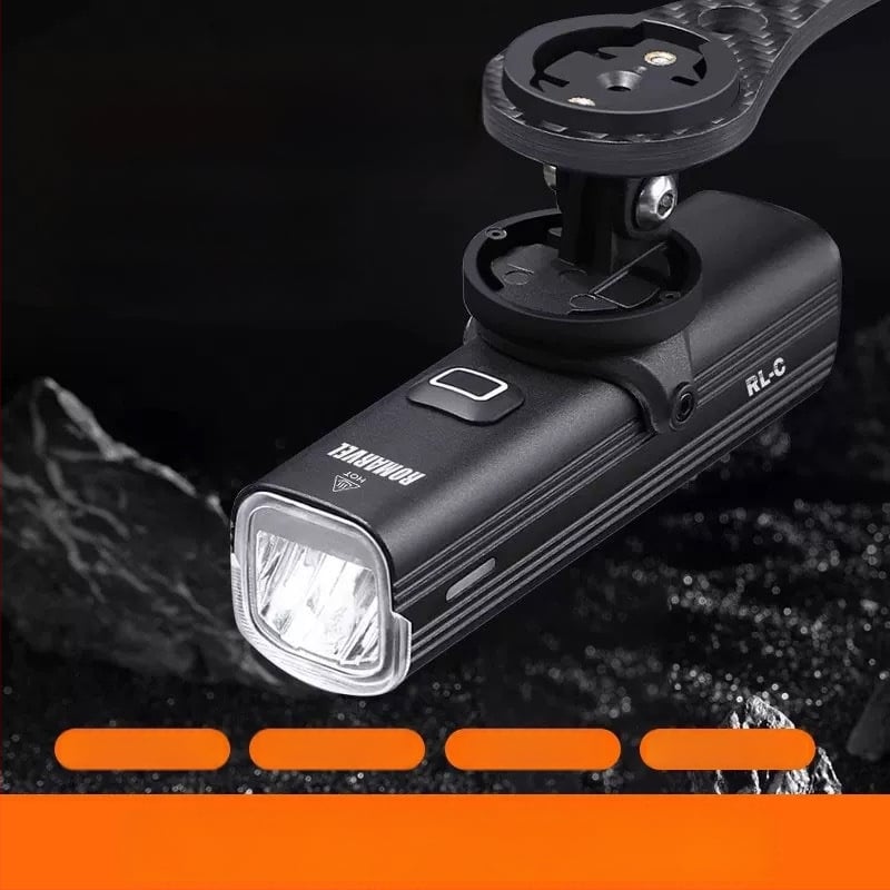 ROMARVEL RL-C Lumină frontală pentru bicicletă – Înaltă luminozitate pentru biciclete de munte și de drum
