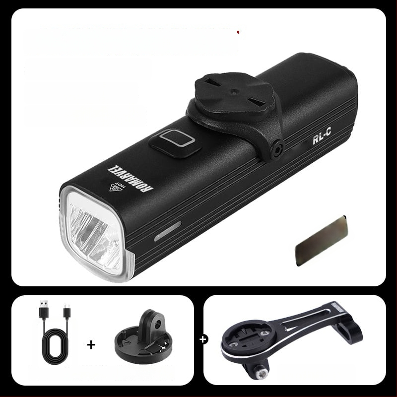 ROMARVEL RL-C Lumină frontală pentru bicicletă – Înaltă luminozitate pentru biciclete de munte și de drum