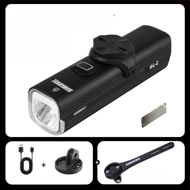 ROMARVEL RL-C Lumină frontală pentru bicicletă – Înaltă luminozitate pentru biciclete de munte și de drum