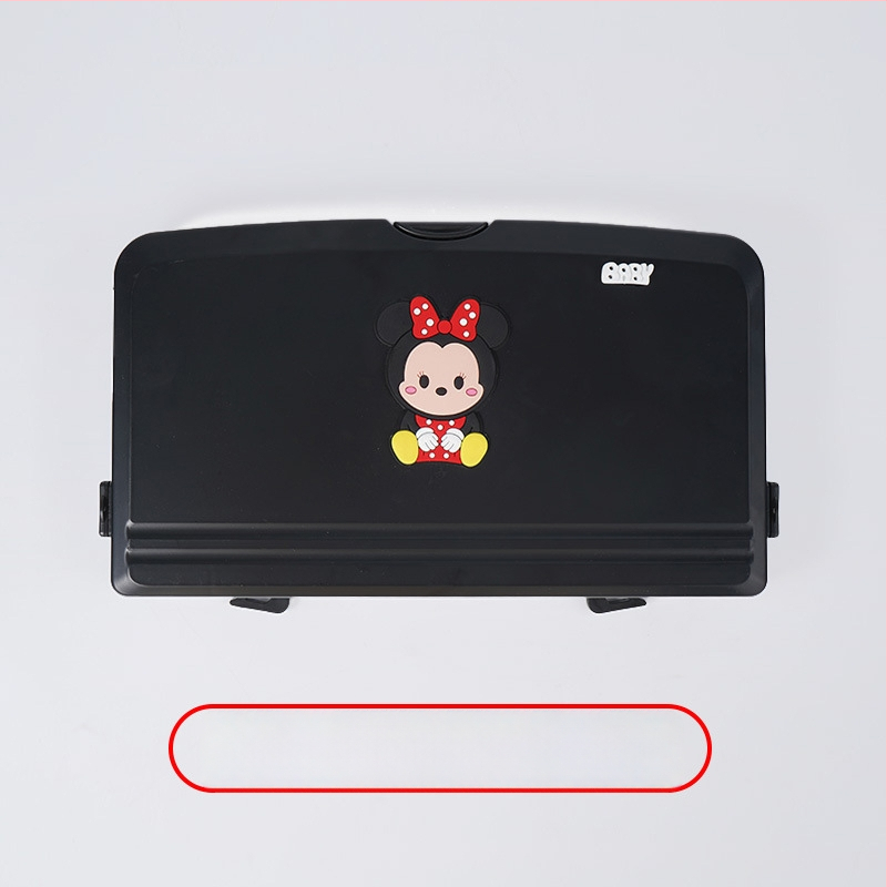 Sulankstomas automobilių galinės sėdynės valgomojo stalas su saugojimo erdve - McLaren E-21qw, dirbtinė plokštė, įmontuotas tvirtinimas, funkcija: sulankstyti