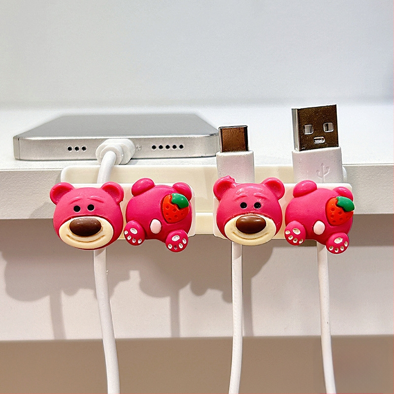 Οργανωτής καλωδίων για επιφάνεια εργασίας και κομοδίνο, αποθήκευση καλωδίων δεδομένων και φορτιστών, ABS υλικό