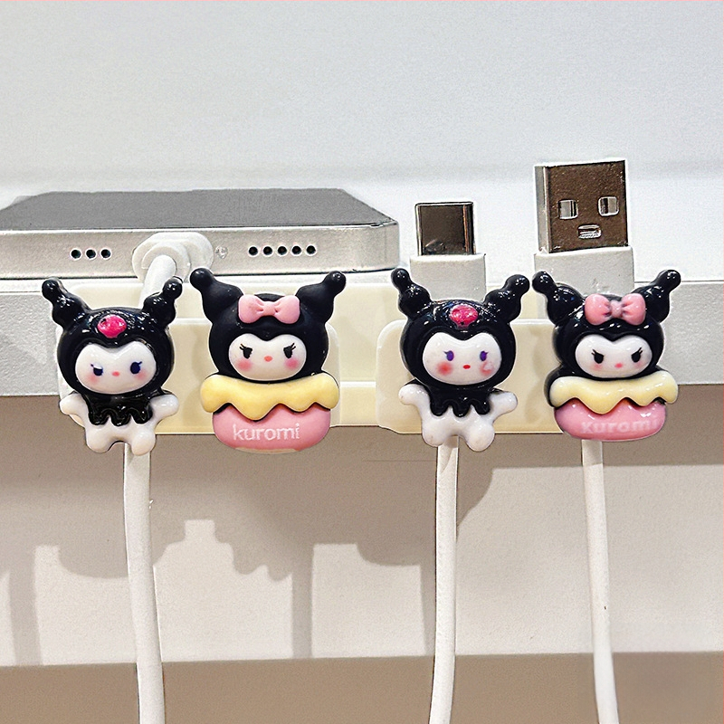 Οργανωτής καλωδίων για επιφάνεια εργασίας και κομοδίνο, αποθήκευση καλωδίων δεδομένων και φορτιστών, ABS υλικό