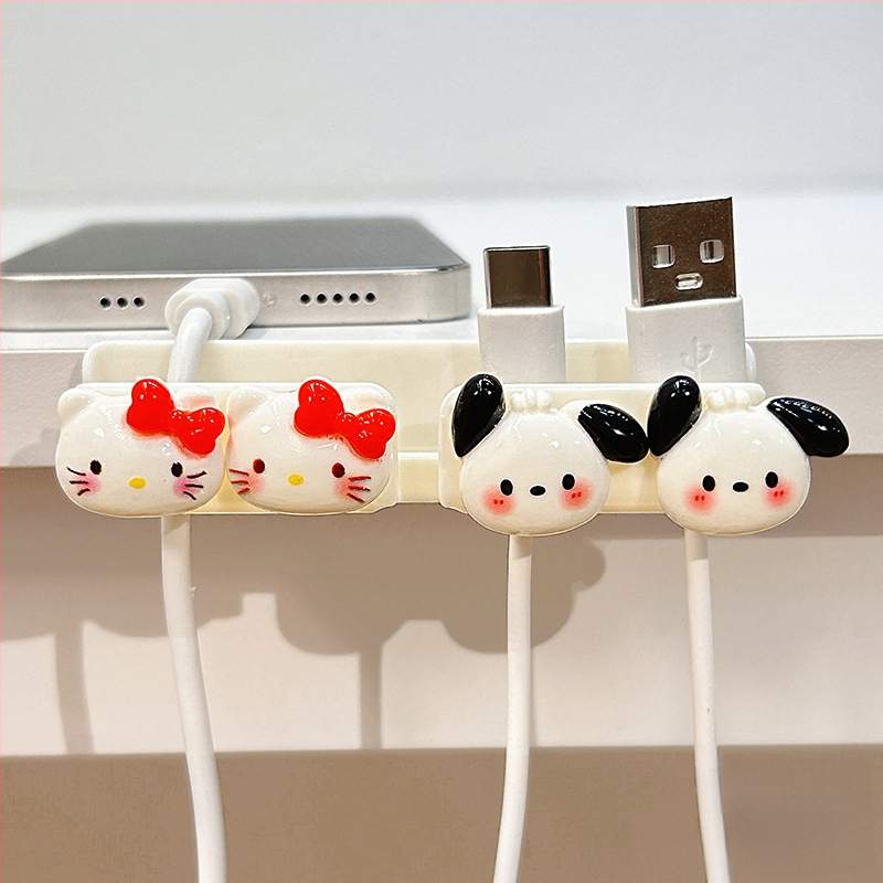 Οργανωτής καλωδίων για επιφάνεια εργασίας και κομοδίνο, αποθήκευση καλωδίων δεδομένων και φορτιστών, ABS υλικό