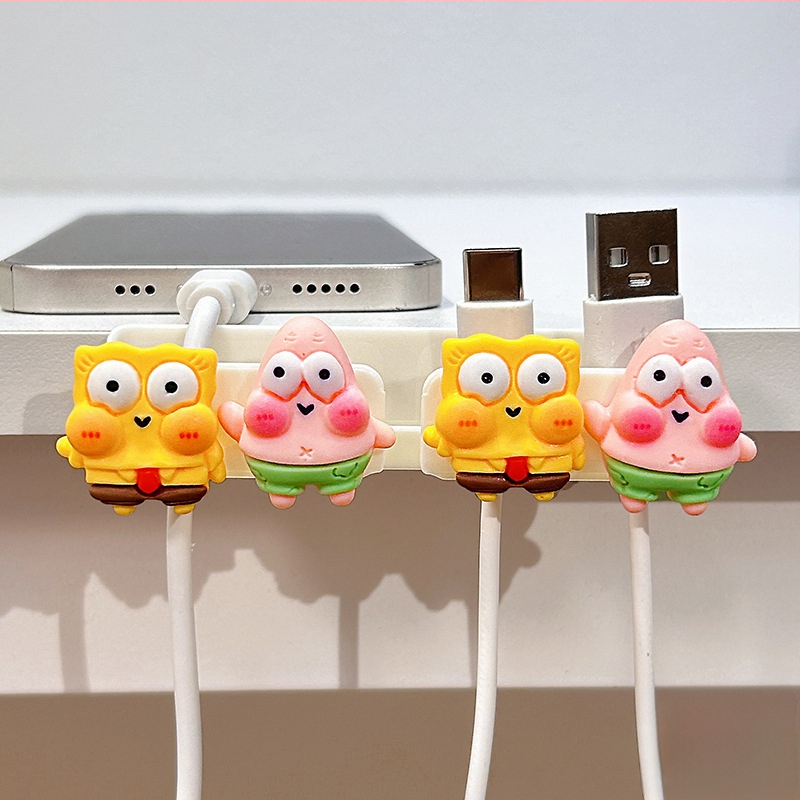 Οργανωτής καλωδίων για επιφάνεια εργασίας και κομοδίνο, αποθήκευση καλωδίων δεδομένων και φορτιστών, ABS υλικό