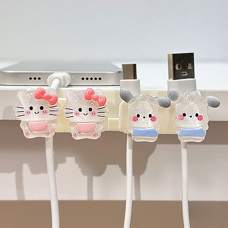 Οργανωτής καλωδίων για επιφάνεια εργασίας και κομοδίνο, αποθήκευση καλωδίων δεδομένων και φορτιστών, ABS υλικό