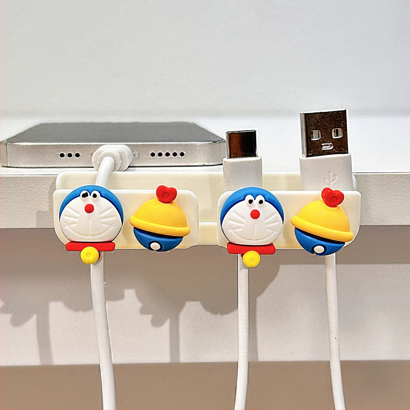 Οργανωτής καλωδίων για επιφάνεια εργασίας και κομοδίνο, αποθήκευση καλωδίων δεδομένων και φορτιστών, ABS υλικό