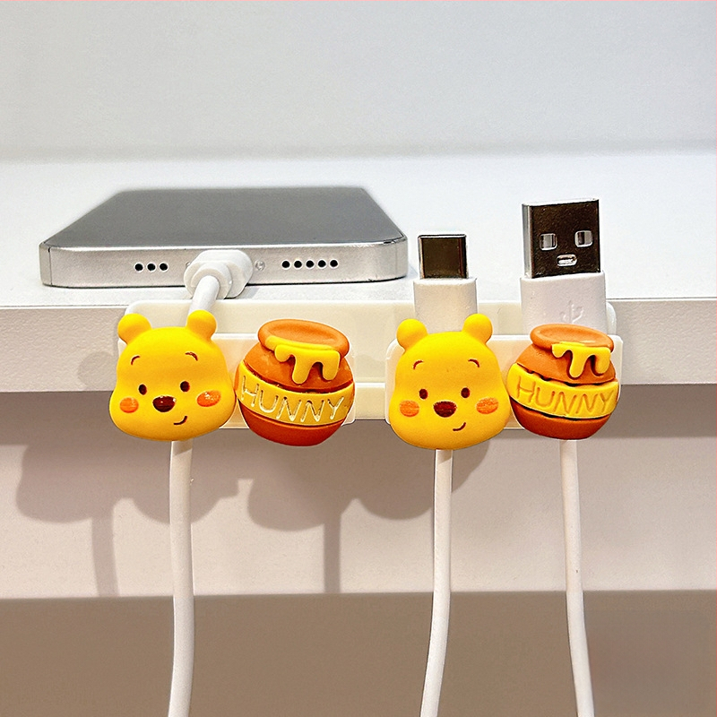 Οργανωτής καλωδίων για επιφάνεια εργασίας και κομοδίνο, αποθήκευση καλωδίων δεδομένων και φορτιστών, ABS υλικό