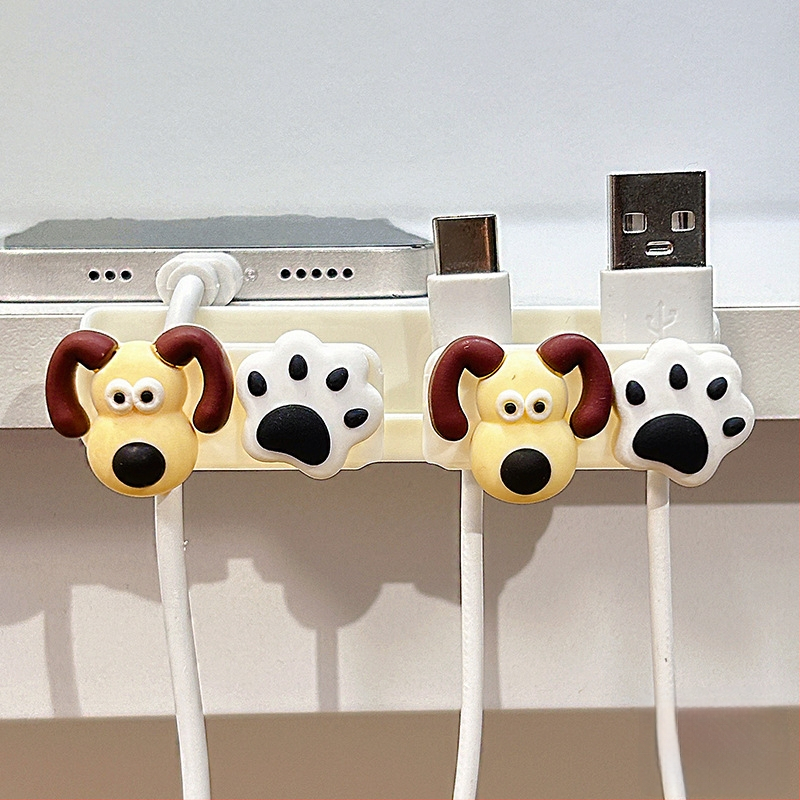 Οργανωτής καλωδίων για επιφάνεια εργασίας και κομοδίνο, αποθήκευση καλωδίων δεδομένων και φορτιστών, ABS υλικό