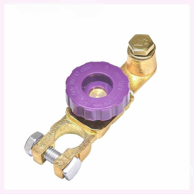 Automobiļa akumulatora atslēdzējs - tīrs vara, biezs dizains, pret noplūdēm skava, akumulatora termināla aizsardzība