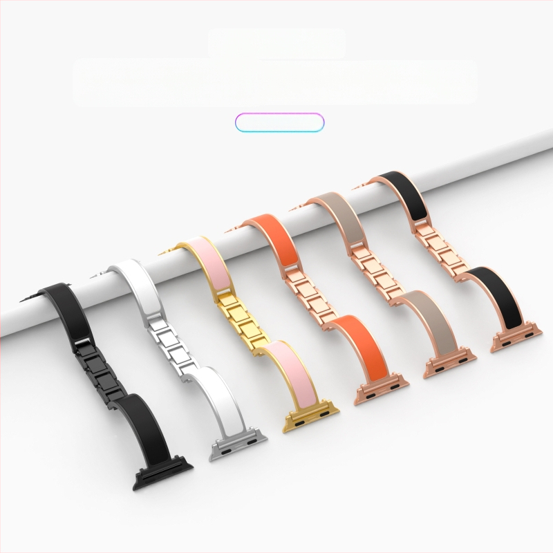 Metalna lančana narukvica s dijamantima za Apple Watch S1109876, 20 mm tanak remen