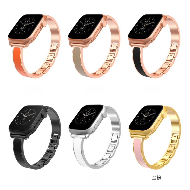 Metalna lančana narukvica s dijamantima za Apple Watch S1109876, 20 mm tanak remen