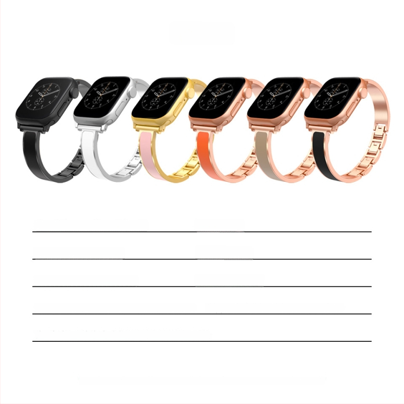 Metalna lančana narukvica s dijamantima za Apple Watch S1109876, 20 mm tanak remen
