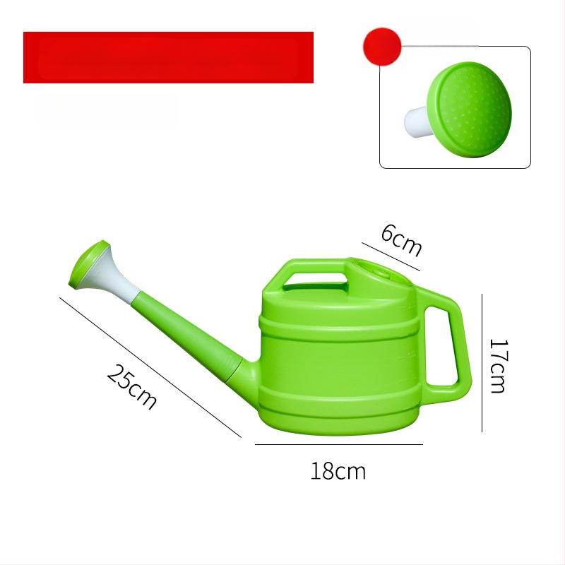 Plastmasas laistīšanas kanna ar garu izplūdumu