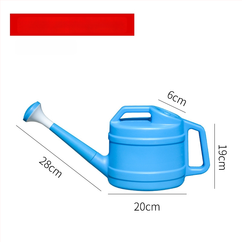 Plastmasas laistīšanas kanna ar garu izplūdumu