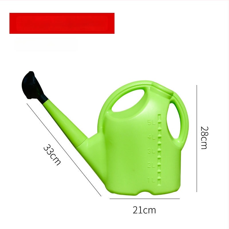 Plastmasas laistīšanas kanna ar garu izplūdumu