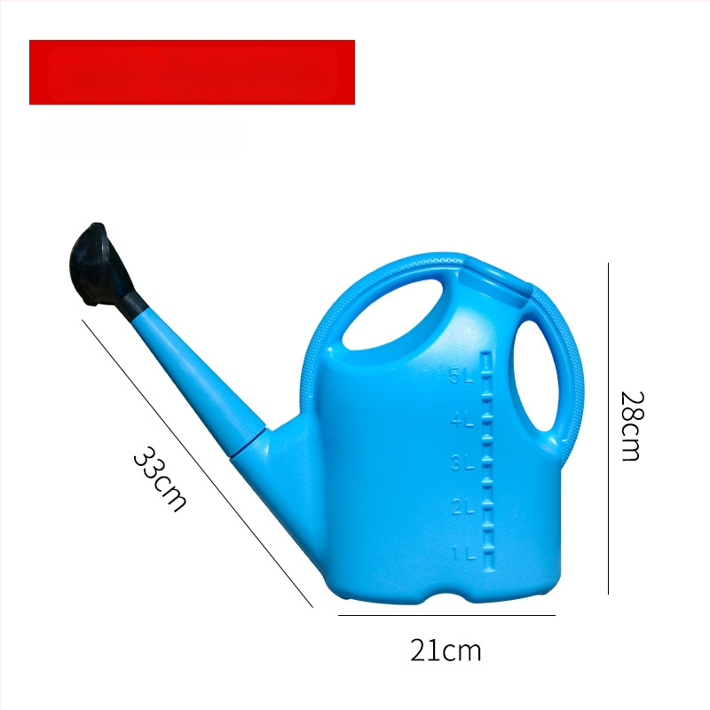 Plastmasas laistīšanas kanna ar garu izplūdumu