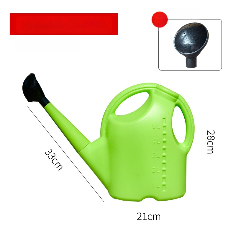 Plastmasas laistīšanas kanna ar garu izplūdumu