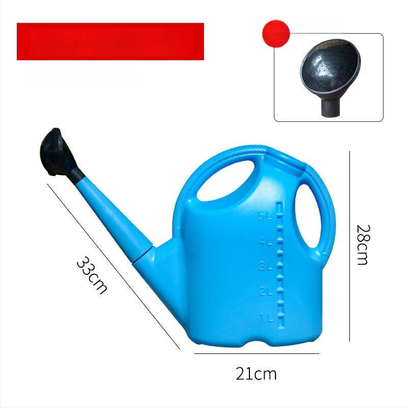 Plastmasas laistīšanas kanna ar garu izplūdumu