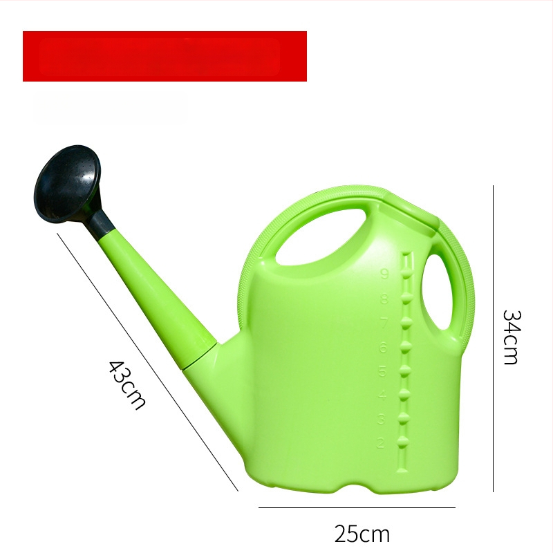 Plastmasas laistīšanas kanna ar garu izplūdumu