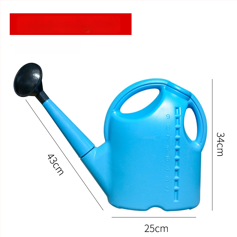 Plastmasas laistīšanas kanna ar garu izplūdumu