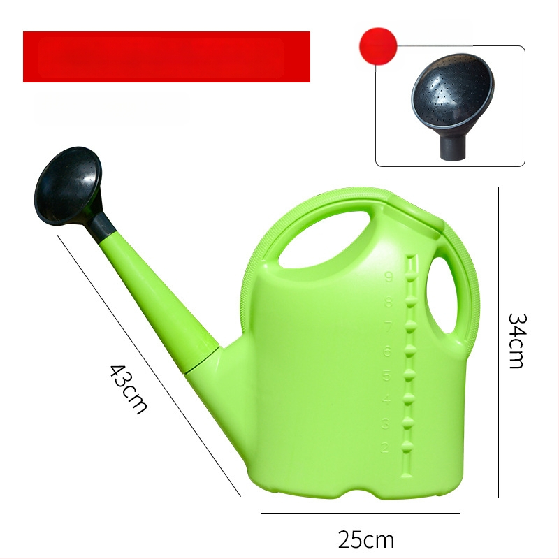 Plastmasas laistīšanas kanna ar garu izplūdumu