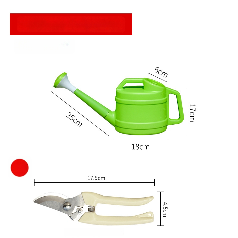 Plastmasas laistīšanas kanna ar garu izplūdumu