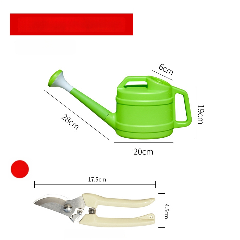 Plastmasas laistīšanas kanna ar garu izplūdumu
