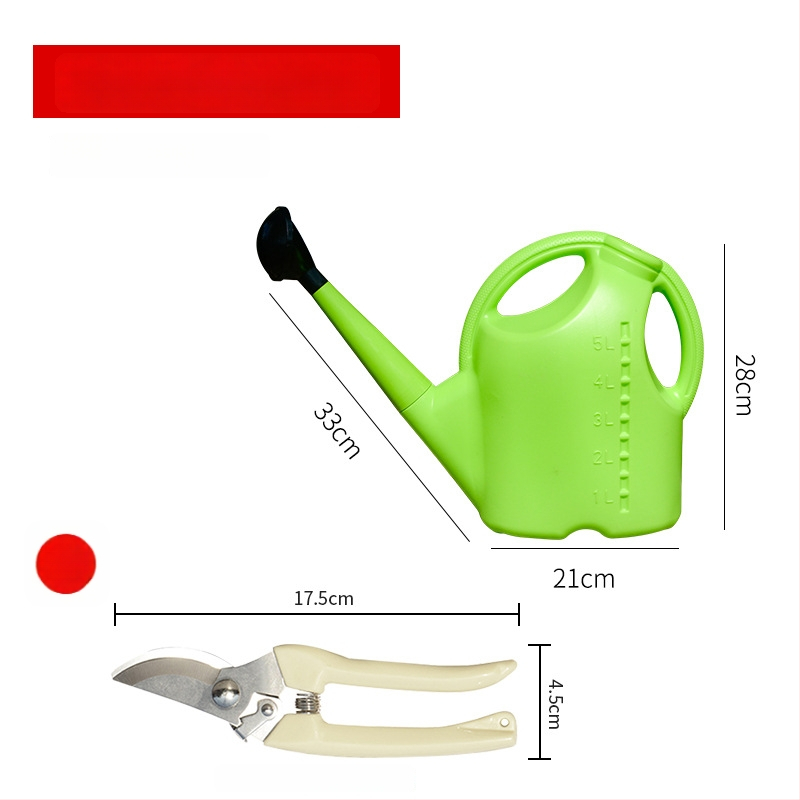 Plastmasas laistīšanas kanna ar garu izplūdumu