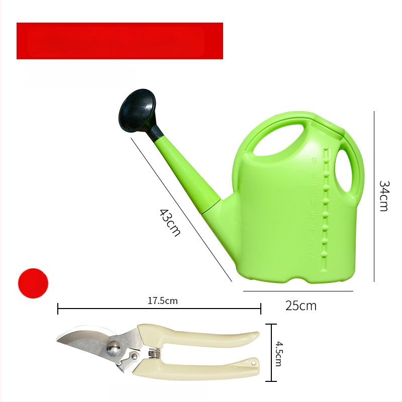 Plastmasas laistīšanas kanna ar garu izplūdumu