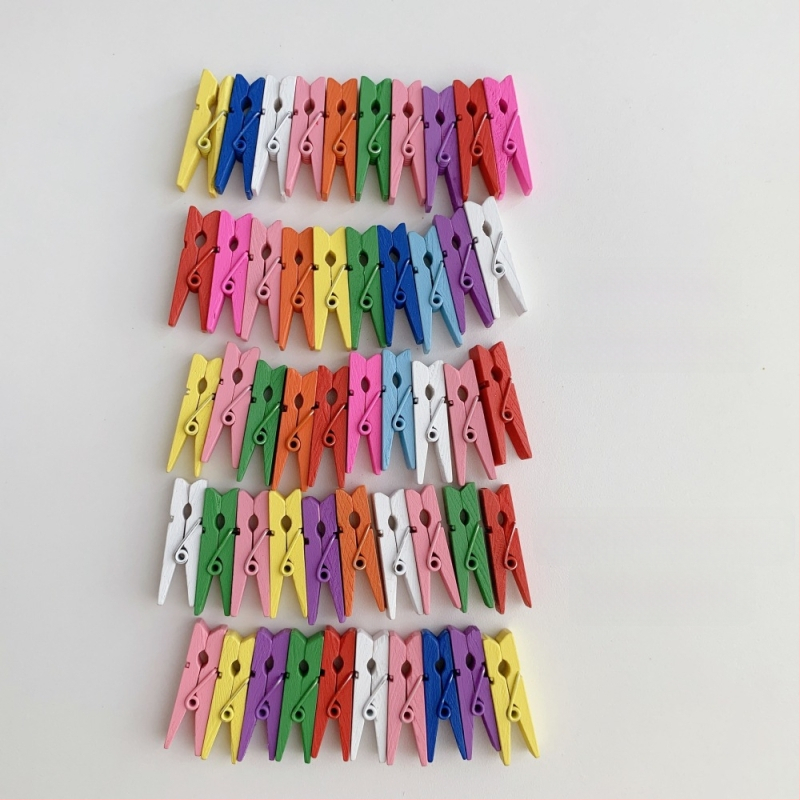 Drvena klipsa za fotografije s konopnim užetom za zidni prikaz – pogodna za sobu i učionicu. Marka: Other; Materijal: Drvo; Tip proizvoda: Hand ledger.