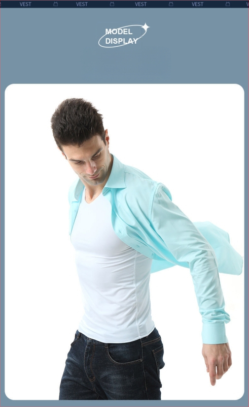 Vīriešu modalā bez piedurknēm top, ultra plāns audums 81–100 g/m2, 90–95% modal, V veida kakla izgriezums, aktīvs stils