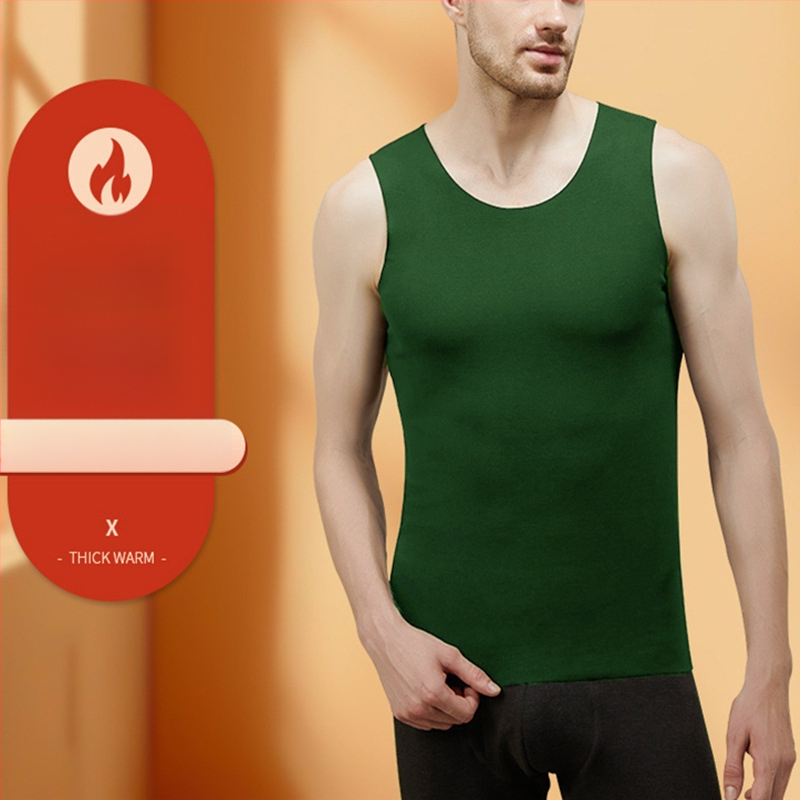 Vīriešu platu plecu sporta vestes, bezšuvju pamata slānis, 100% poliesters, bieza auduma 201–250 g/m2, apaļš kakls