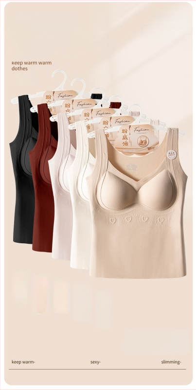 Lufanna Plašu plecu termālā bāzes veste, neilons 50–70% galvenais materiāls, 181–200 g/m² biezums, rudens–ziemas