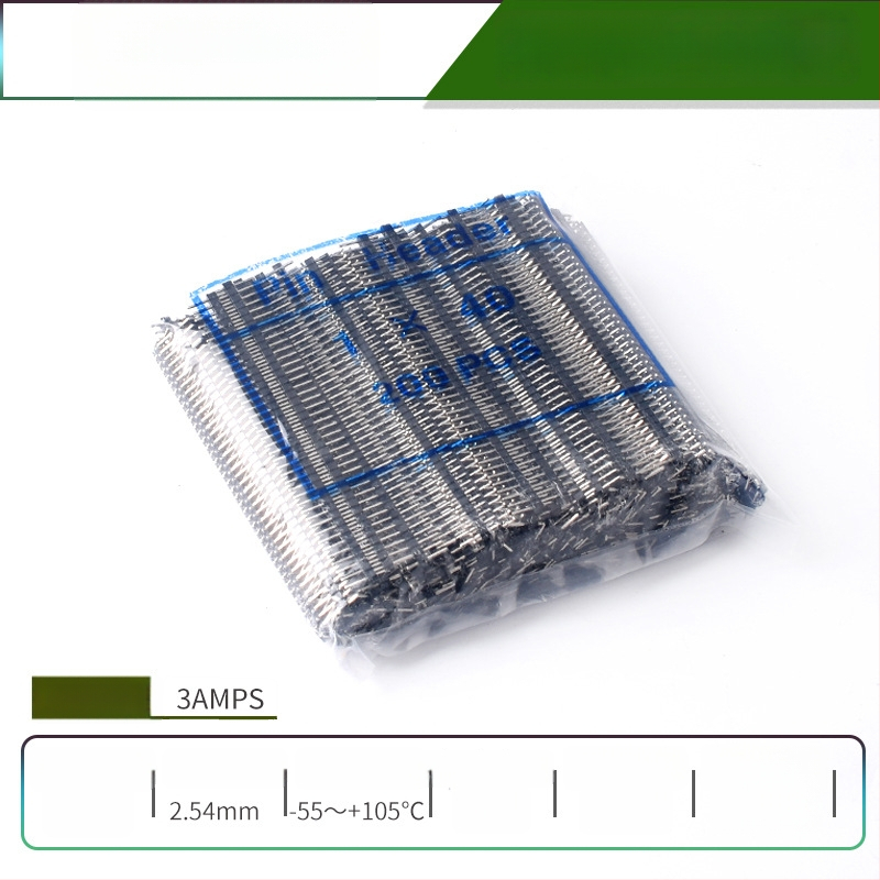 HXS κεφαλίδα ακίδων 2,54 mm, 40 ακίδων, μονής σειράς, ίσιες και καμπύλες ακίδες, για PCB και ψηφιακή ηλεκτρονική