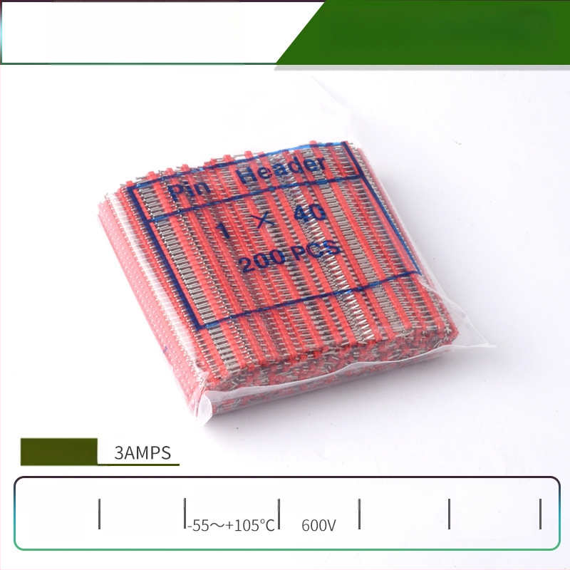 HXS κεφαλίδα ακίδων 2,54 mm, 40 ακίδων, μονής σειράς, ίσιες και καμπύλες ακίδες, για PCB και ψηφιακή ηλεκτρονική