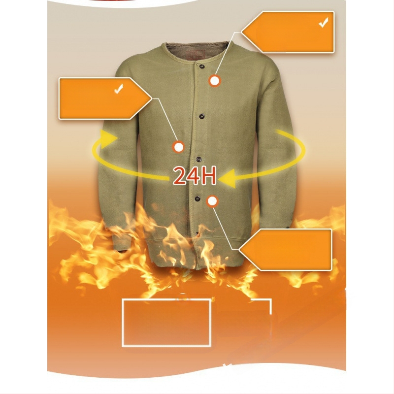 Унисекс есенно поларено яке, 30% кашмир, памучно-смесена тъкан, термозащита