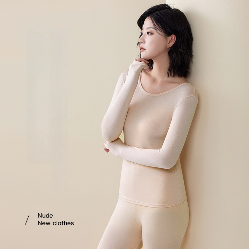 Sievietes viskozes termālā apģērba komplekts, plāns pamata slānis rudens–ziema, elpojošs un elastīgs, oderējums 95% viskoze / 5% spandeks