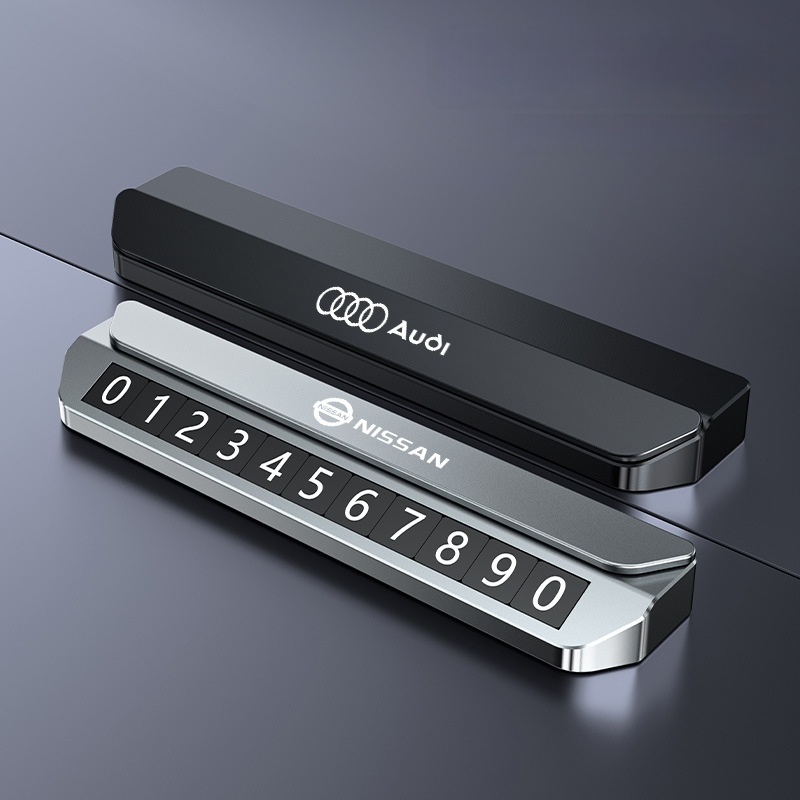 Elektroniska magnētiska numura displejs transportlīdzekļiem – metāla korpuss, slēpts pagaidu stāvvietas numurs