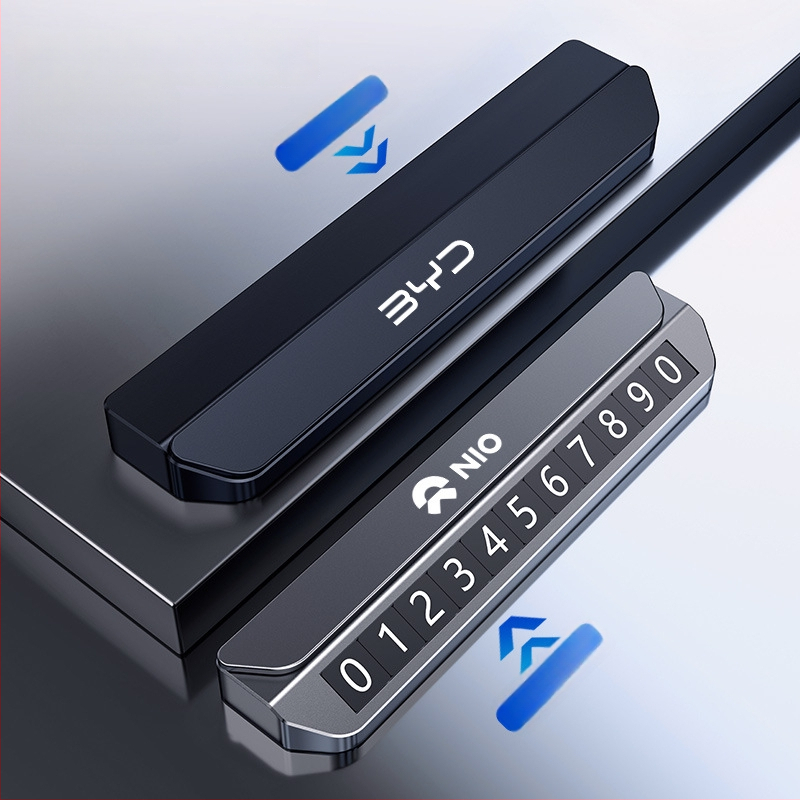 Elektroniska magnētiska numura displejs transportlīdzekļiem – metāla korpuss, slēpts pagaidu stāvvietas numurs