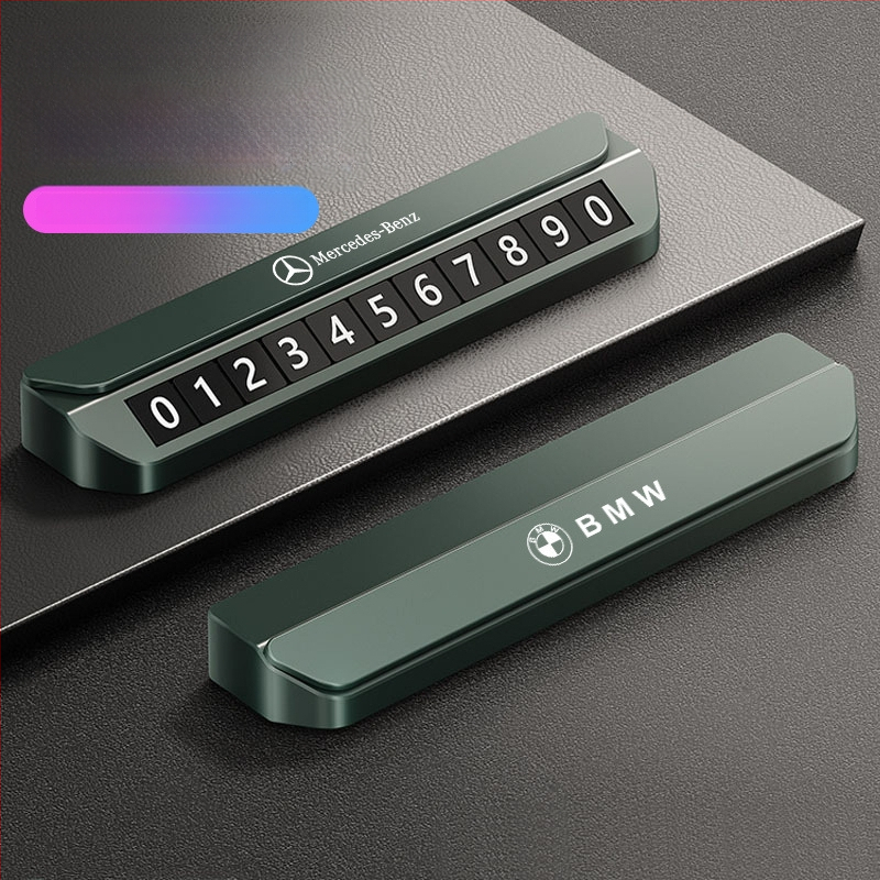 Elektroniska magnētiska numura displejs transportlīdzekļiem – metāla korpuss, slēpts pagaidu stāvvietas numurs